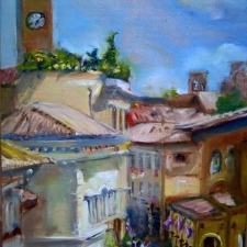 Buckley Smith•Orvieto Corso•12x16•oil