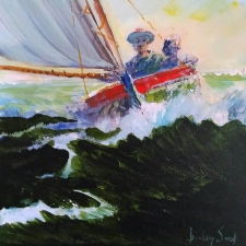 Bounding main. 12 x 12in. Acrylic. 200