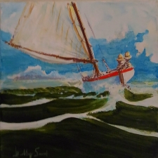 Brisk Breeze. 10 x 10in. Acrylic. 180
