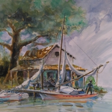 Good-parking-spot.-Watercolor.-600.-Sold-9.5.20